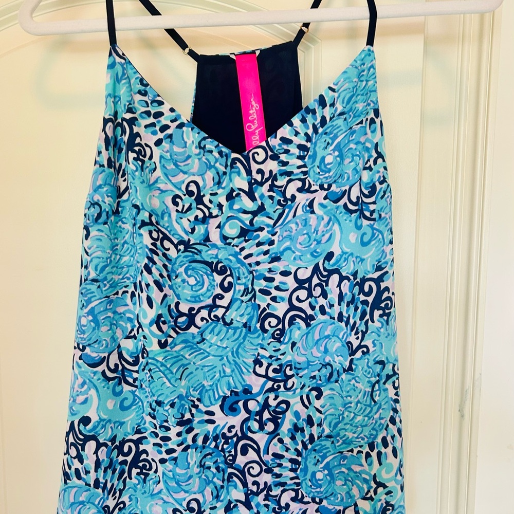 Lilly Pulitzer Blue and Navy Blouse